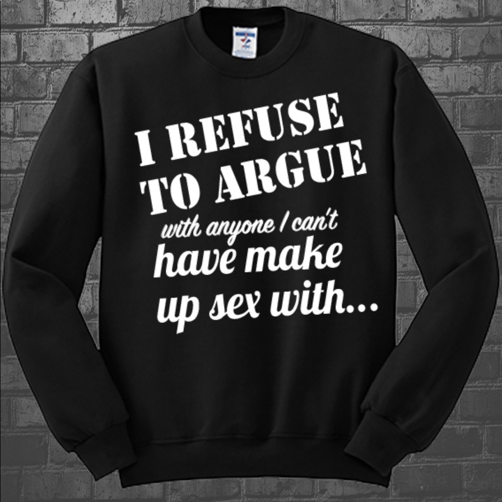 Black and White Humorous Sweatshirt